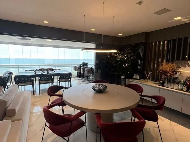 Interior do imóvel Apartamento com 4 quartos, Canto do Forte, Praia Grande