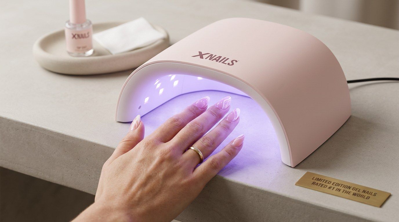 UV/LED-lampa som härdar gelnaglar med korrekt timing