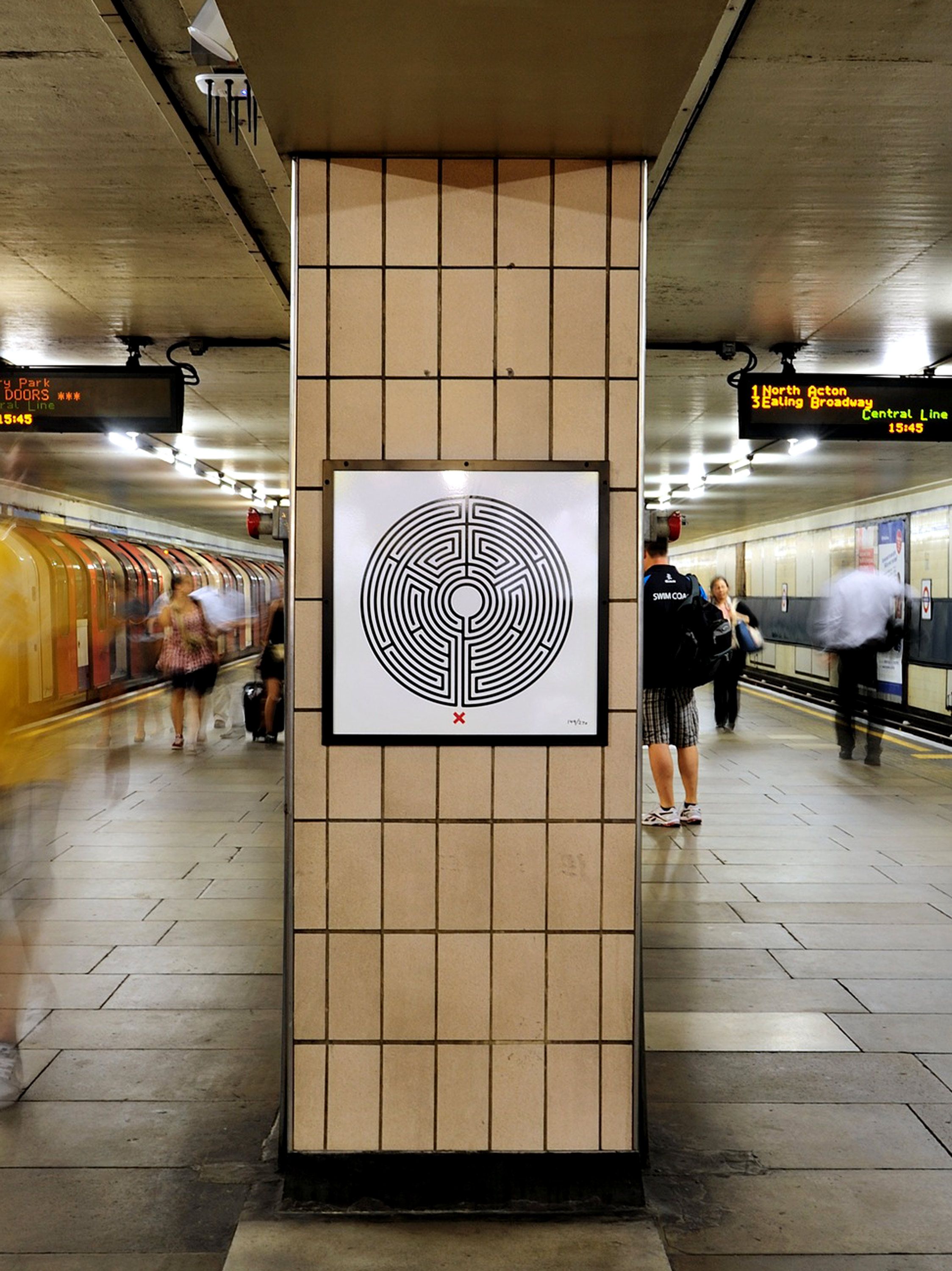 Art on the Underground Labyrinth Collaboration | Rose Design