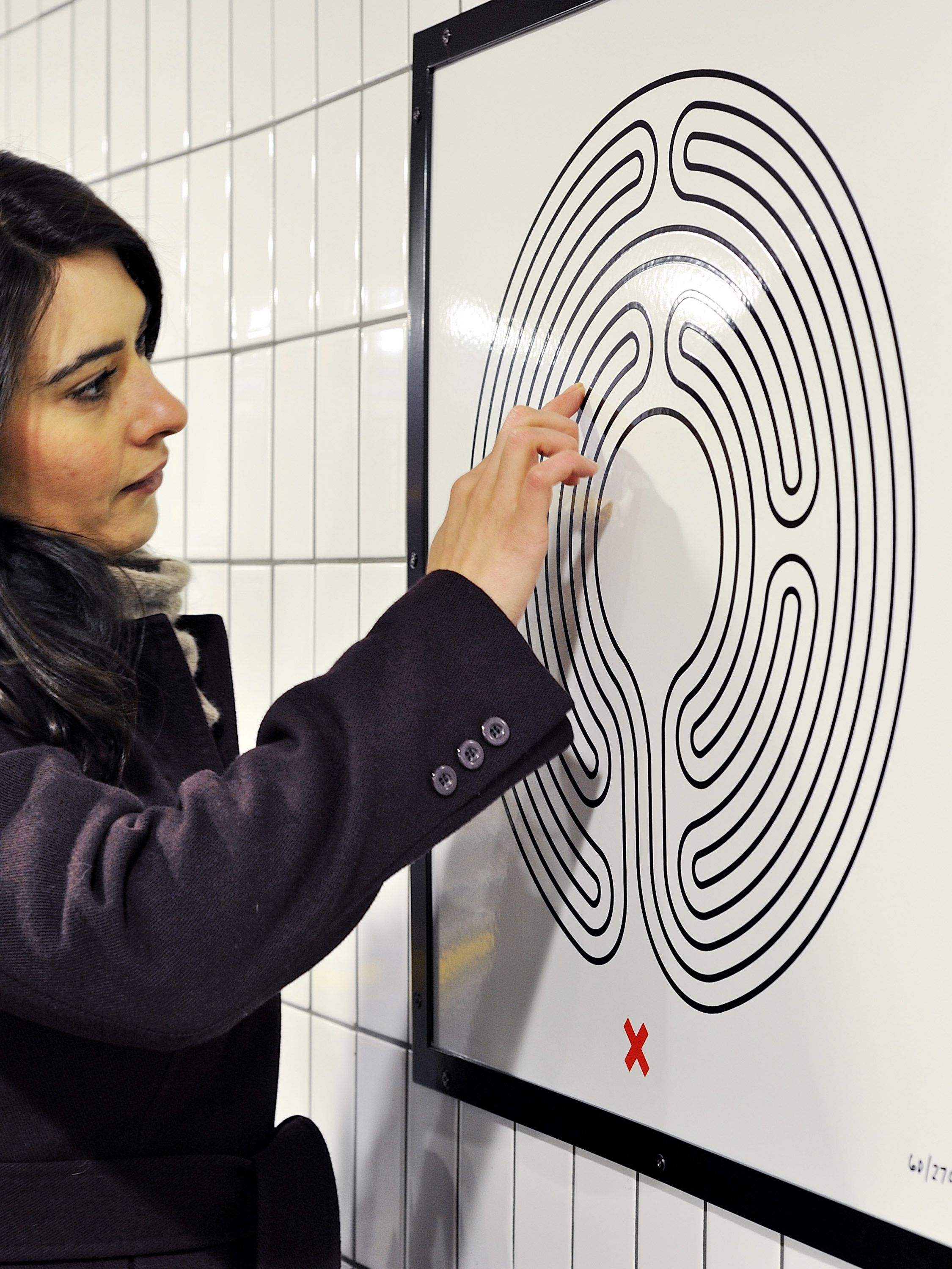 Art on the Underground Labyrinth Collaboration | Rose Design