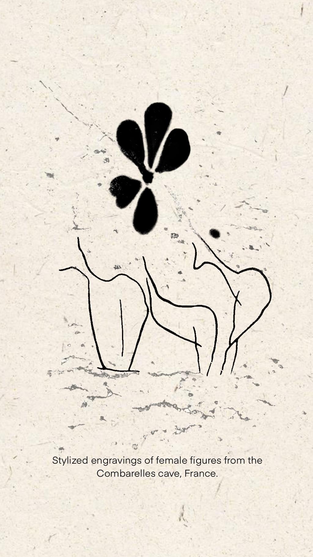 female figures_ combarelles cave