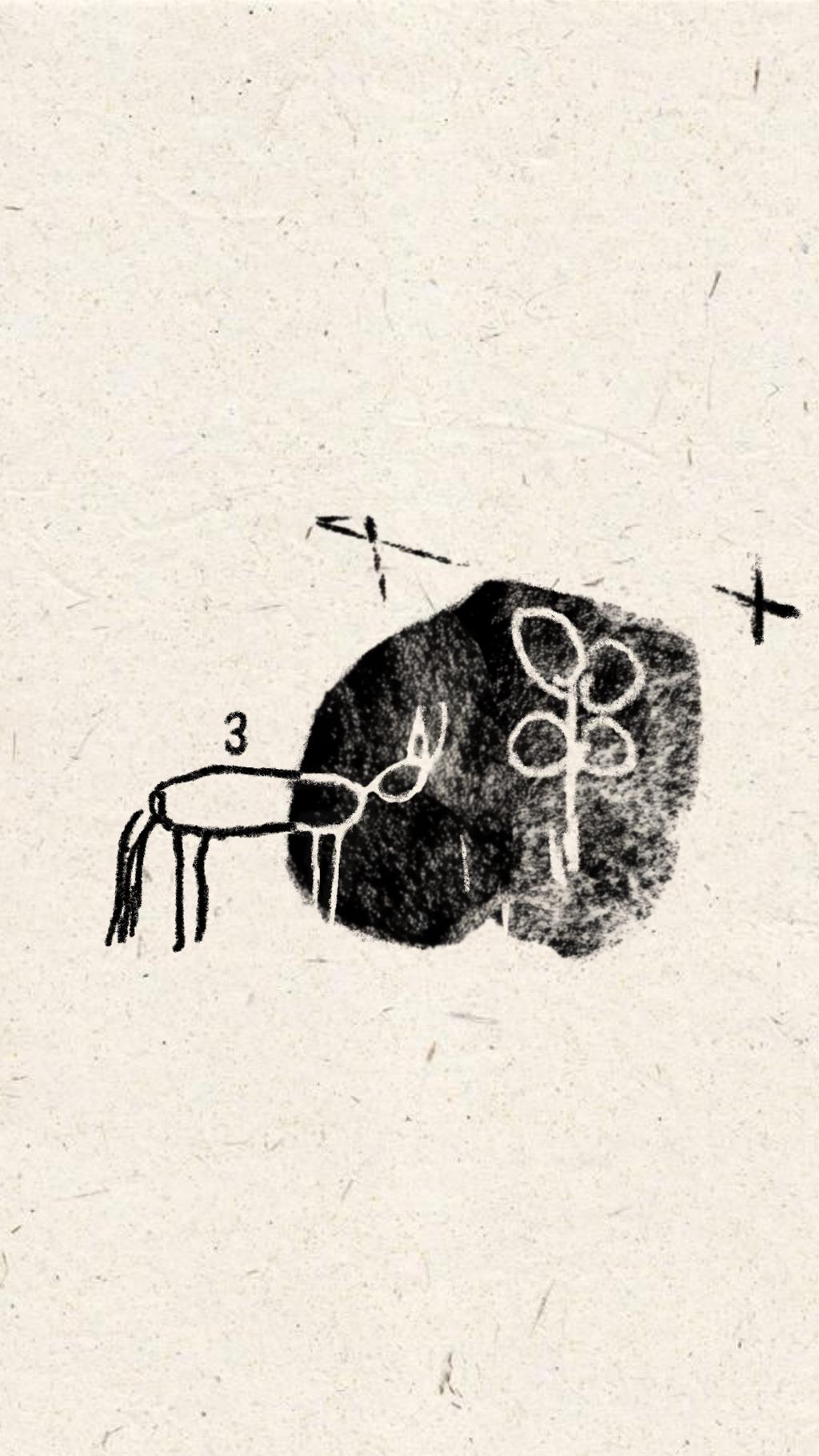 Stone+petroglyph design tattoo