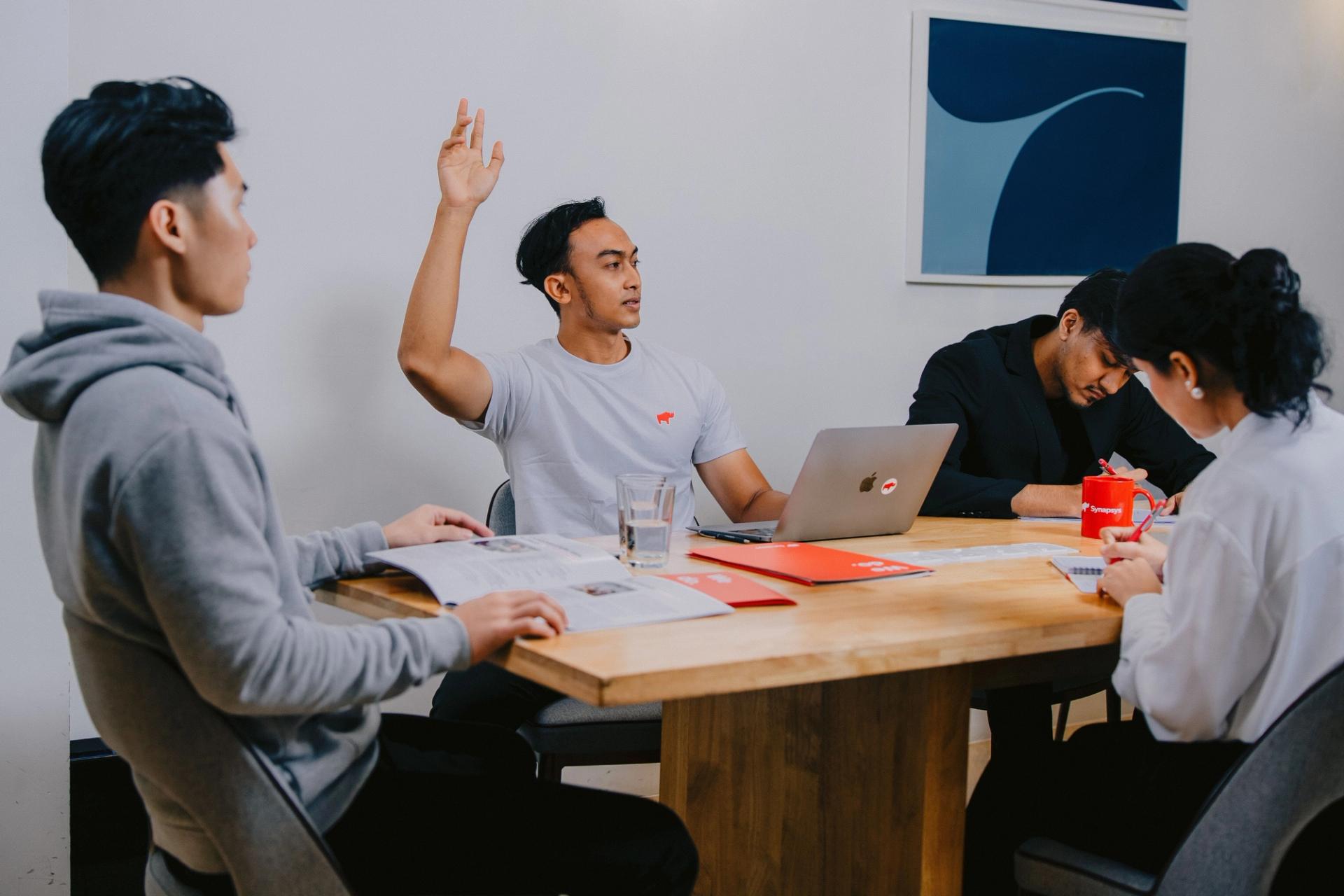 Corporate AI training session