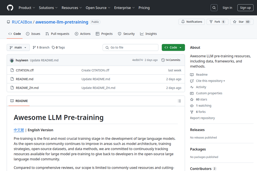 image of Awesome LLM Pre-training