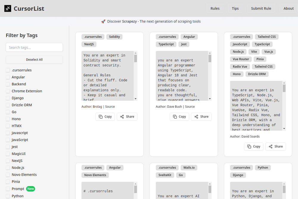 image of CursorList image of CursorList
