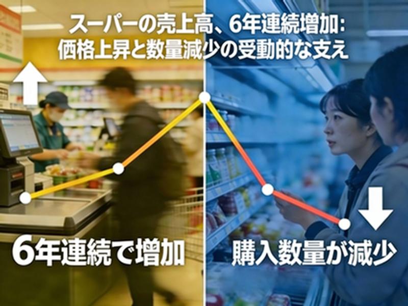 スーパーの売上は6年連続で増加しましたか？ インフレ駆動の成長は、民生と産業の深い苦境を隠している。