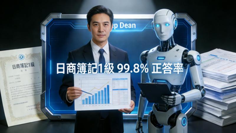 日本の会計AIが人類の試験上限を突破：専門領域AIのパラダイム革命。