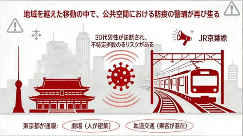 地域を越えて移動し、公共空間の防疫警鐘が再び鳴る。