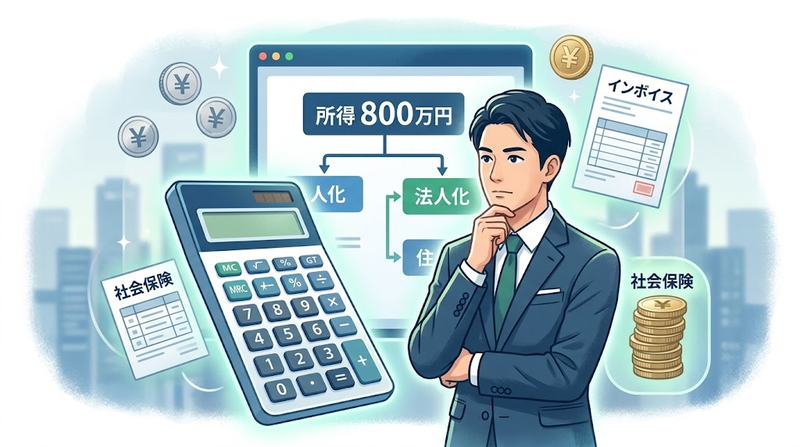 法人化のタイミング、結局いくら稼いだら？2026年の新基準