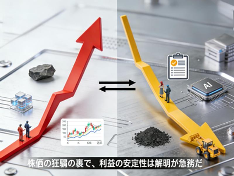 レアアースとAIの追い風により，古河機械【5715】の株価は1年で3倍に急騰