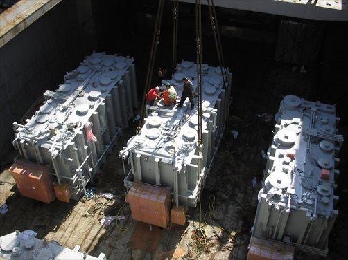 Ocean and Inland for various heavy power transformers