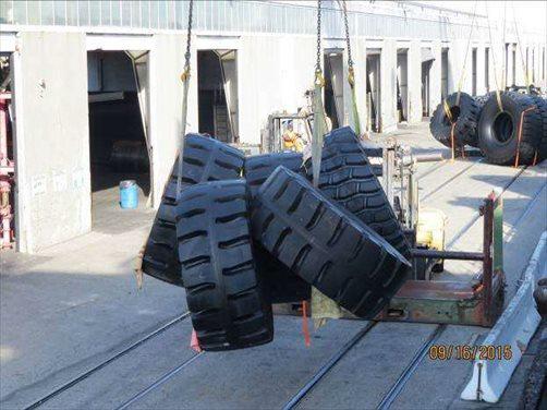 Jumbo sized tires handled by ECL since 1995