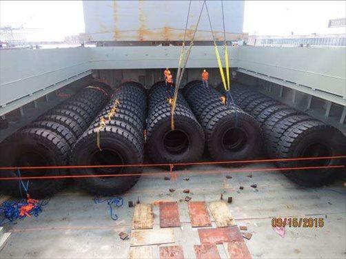 Jumbo sized tires handled by ECL since 1995