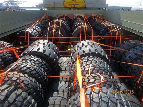 Jumbo sized tires handled by ECL since 1995