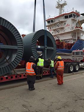 3x315 metric ton submarine cable project in San Francisco