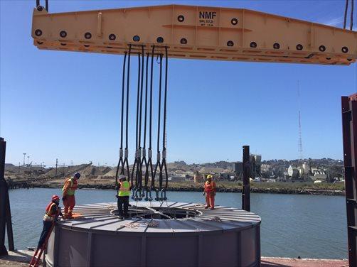 3x315 metric ton submarine cable project in San Francisco