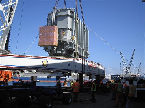 Ocean and Inland for various heavy power transformers