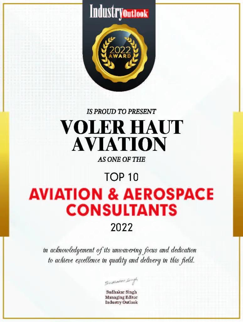 2022 Award Certificate