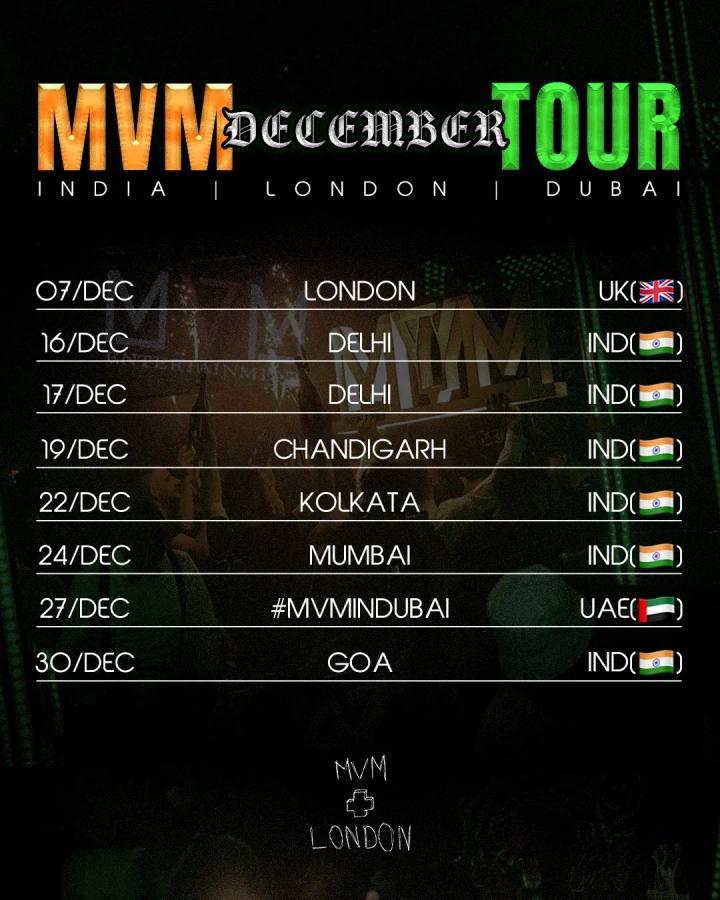 MVM DECEMBER TOUR — MVM DECEMBER TOUR - 1