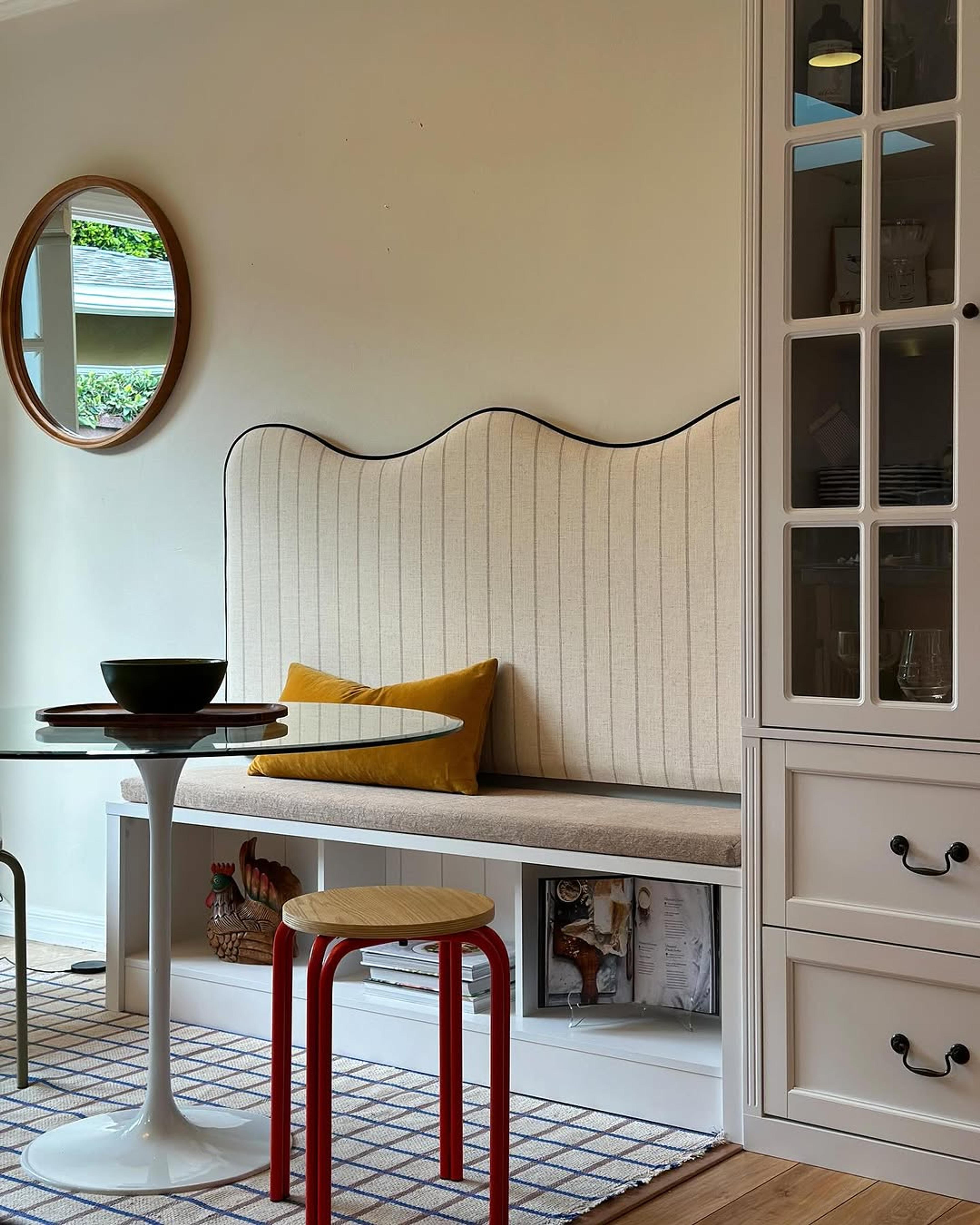 Bright dining nook. 