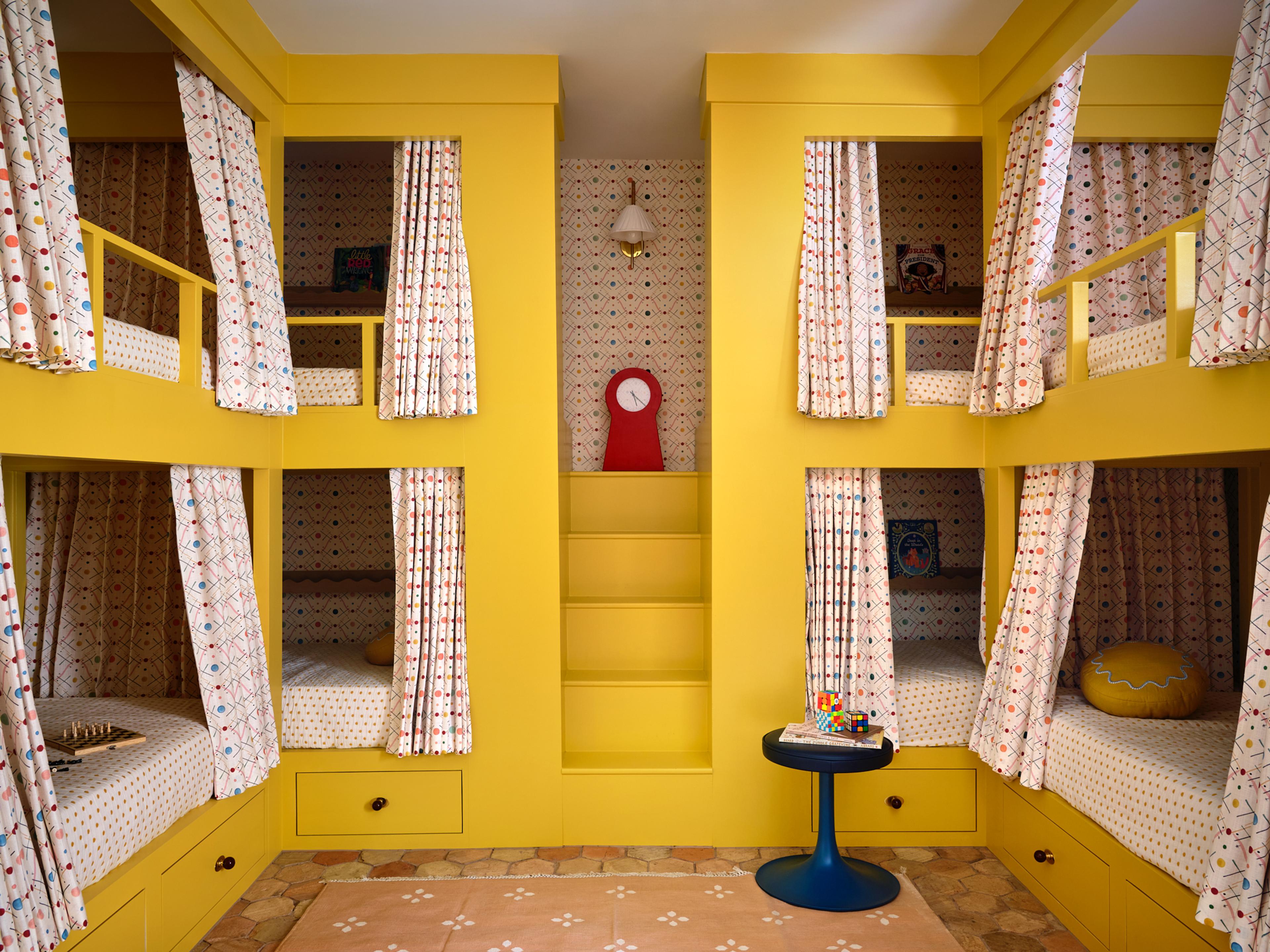 Yellow kid's room.