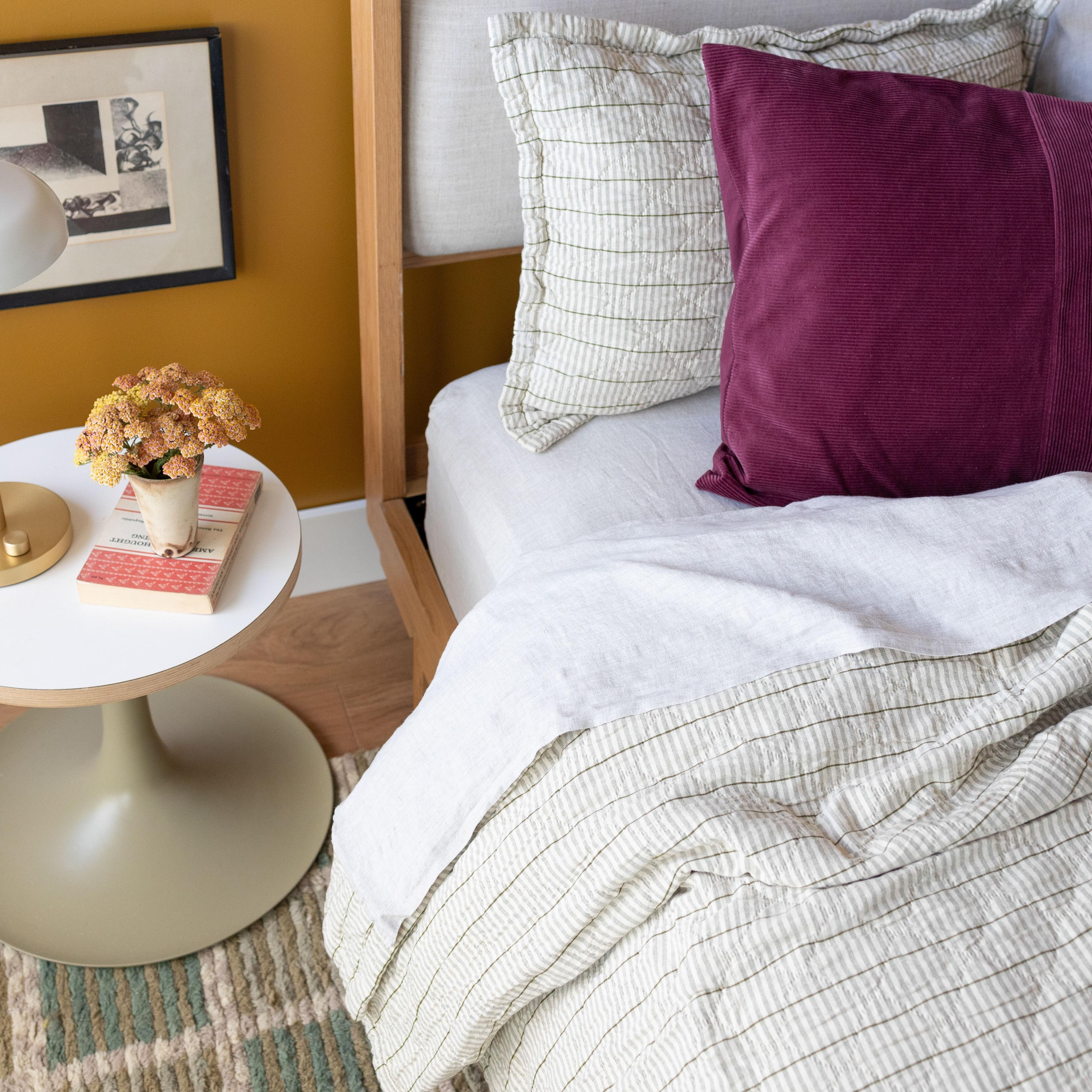 Cozy bed. 