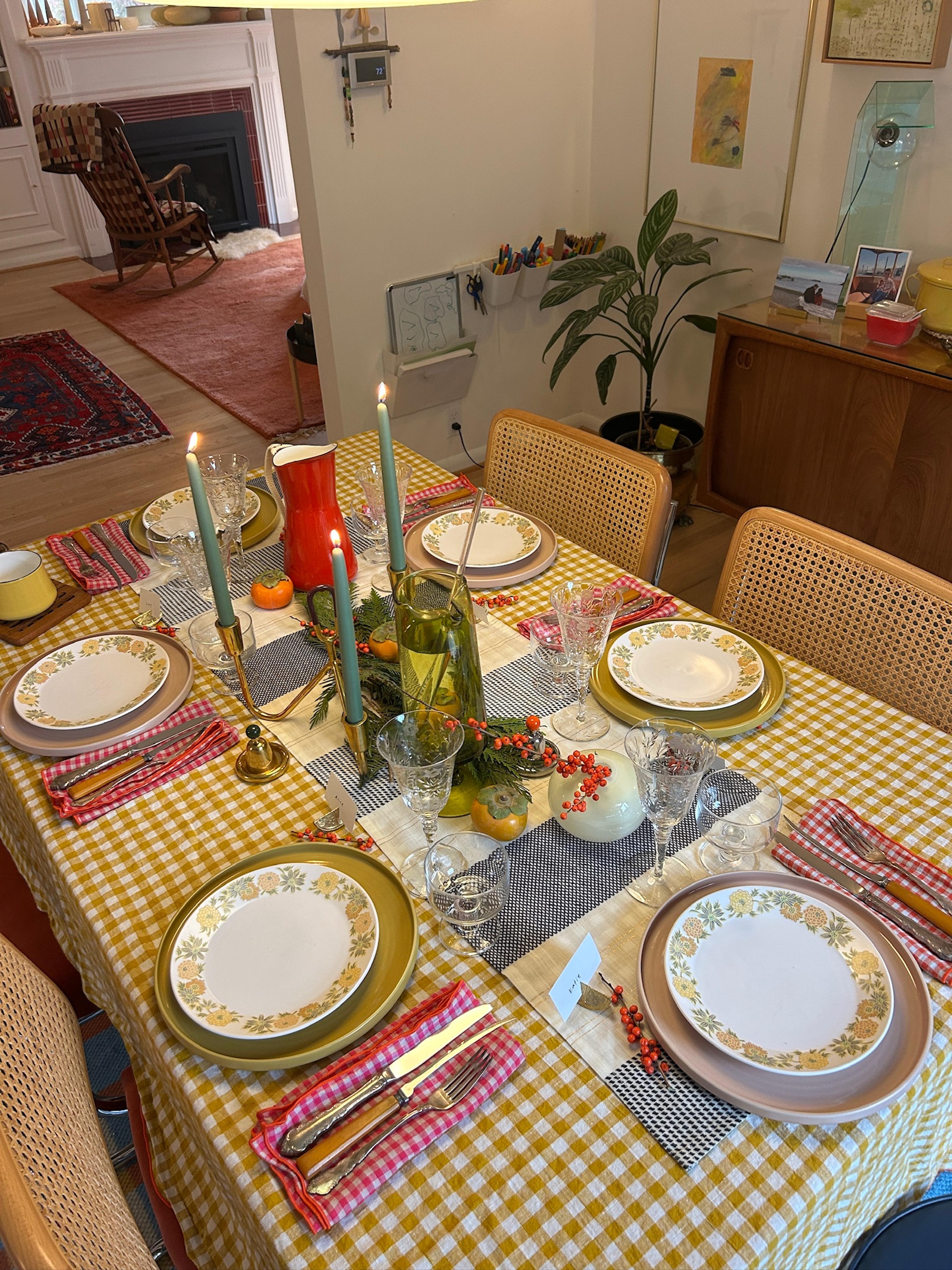 Holiday table.