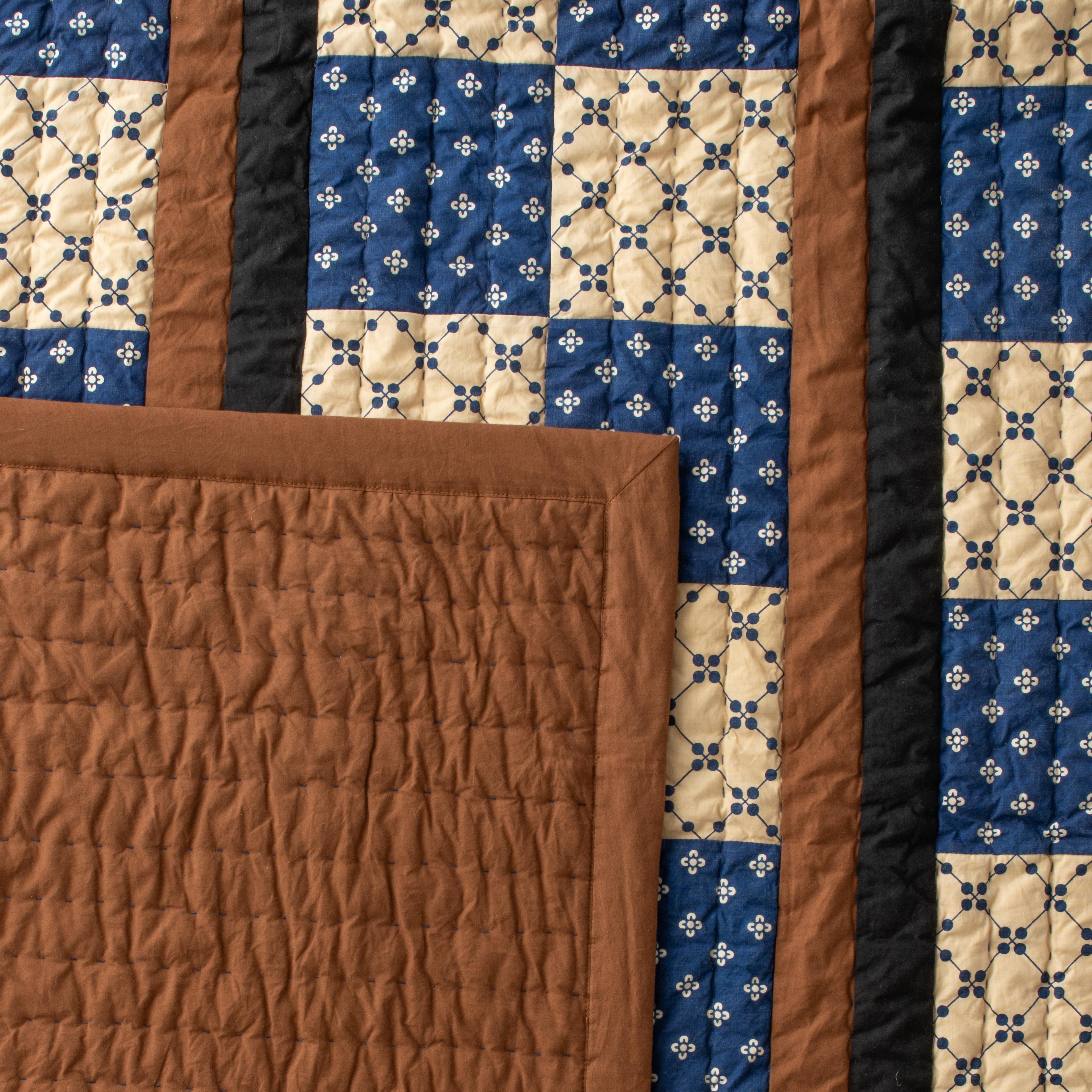Close up image of quilt. 