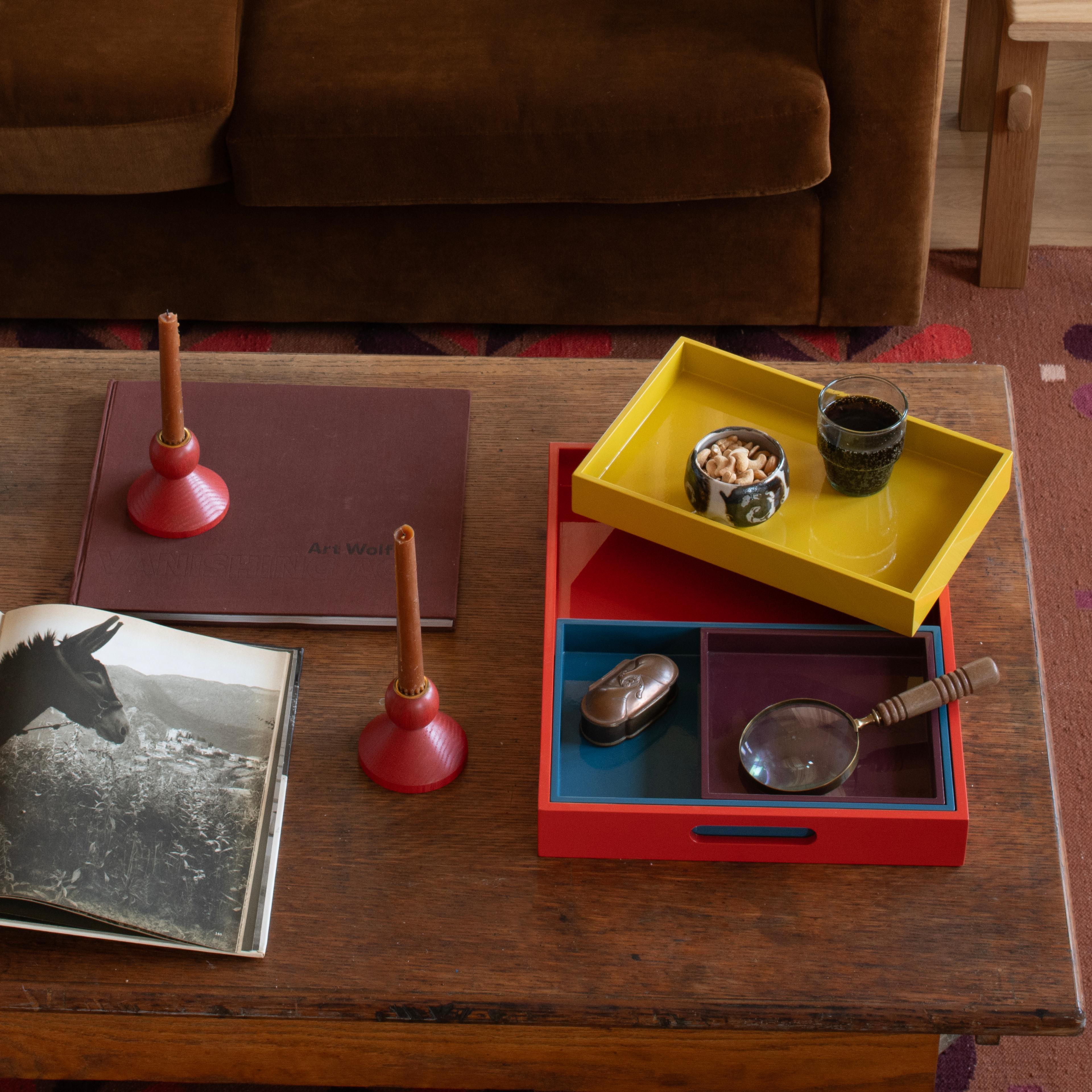Styled coffee table. 
