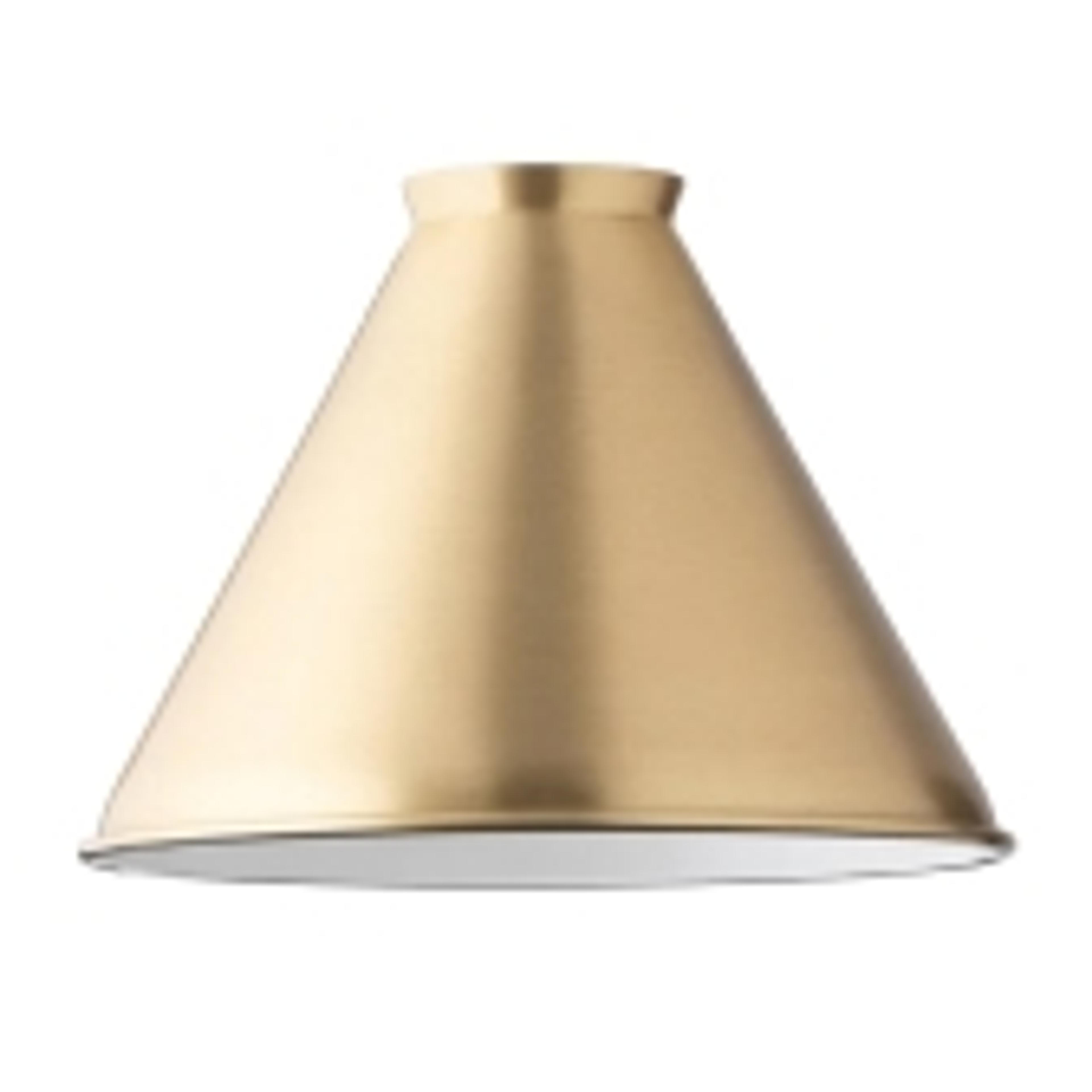 Swatch for Metal Slim Cone Shade - Natural Brass