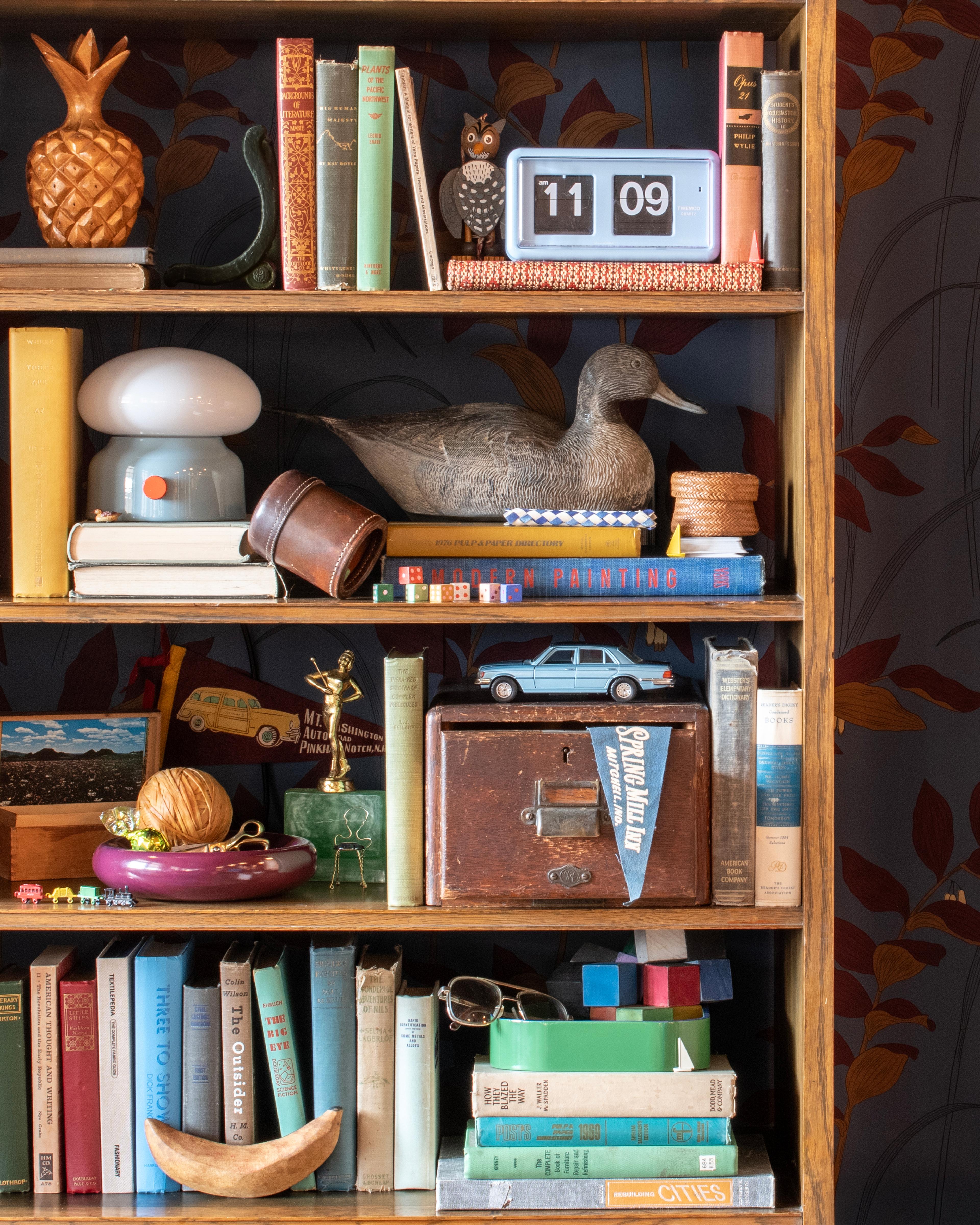 Maximalist shelf. 