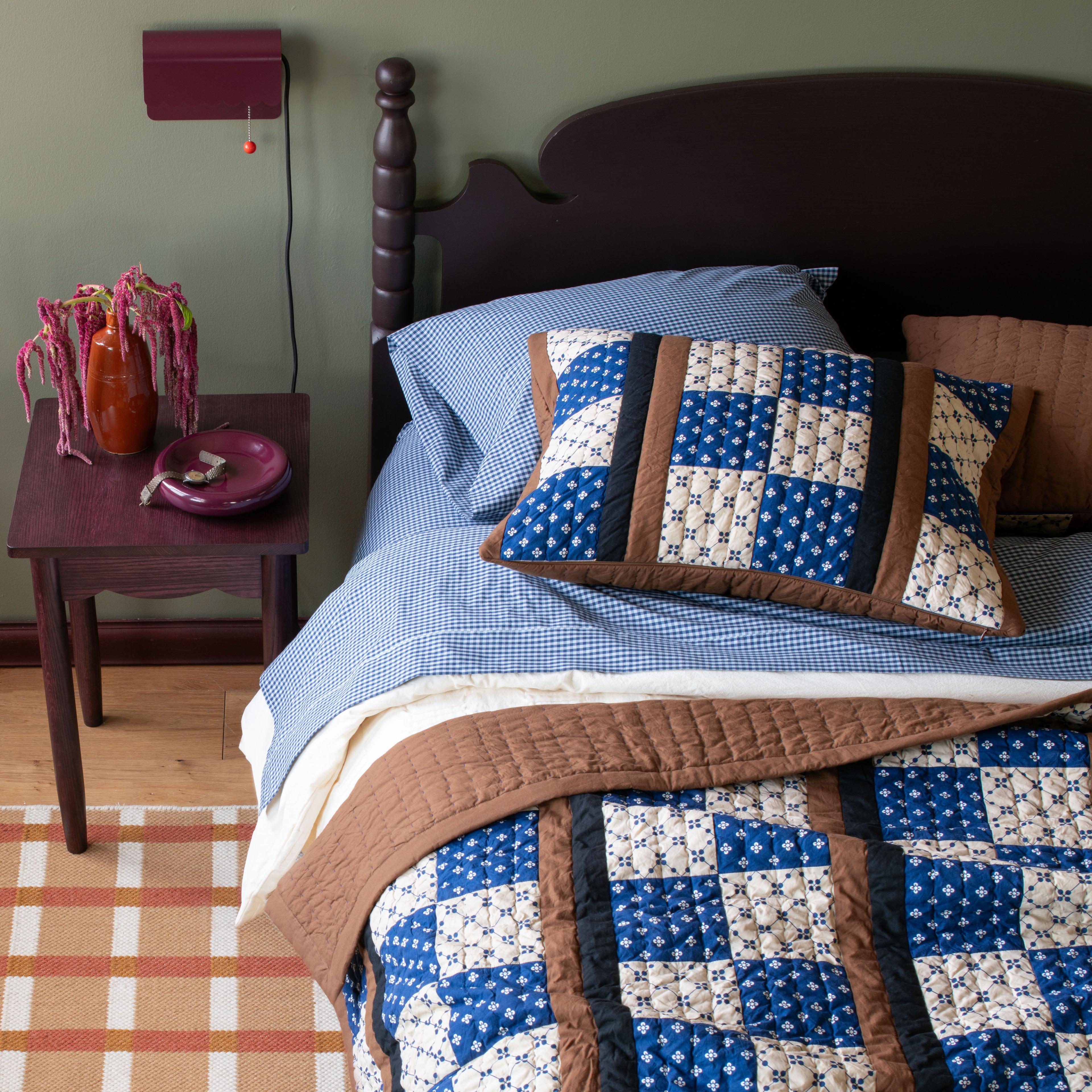 Cozy fall bed.