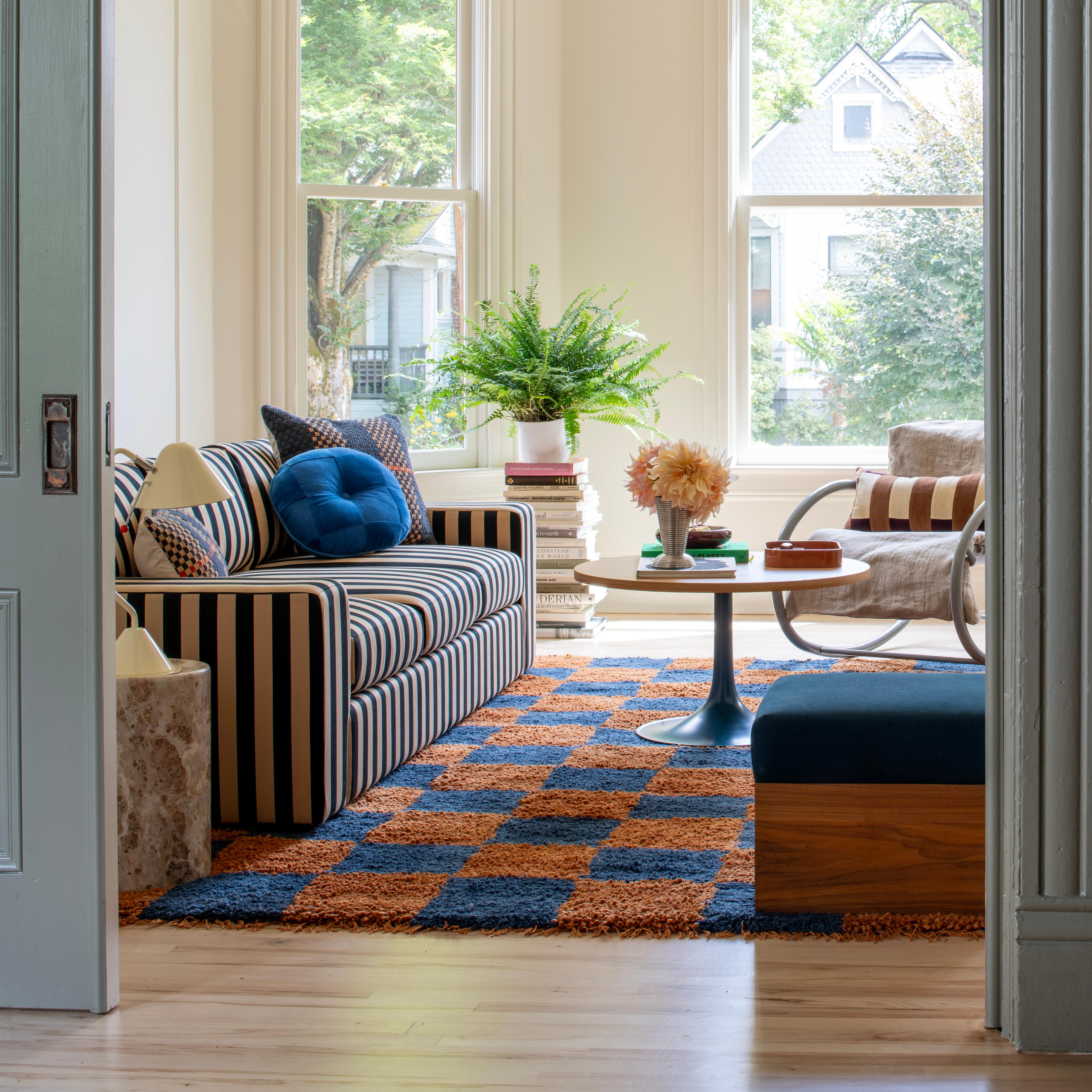 Eclectic living room. 
