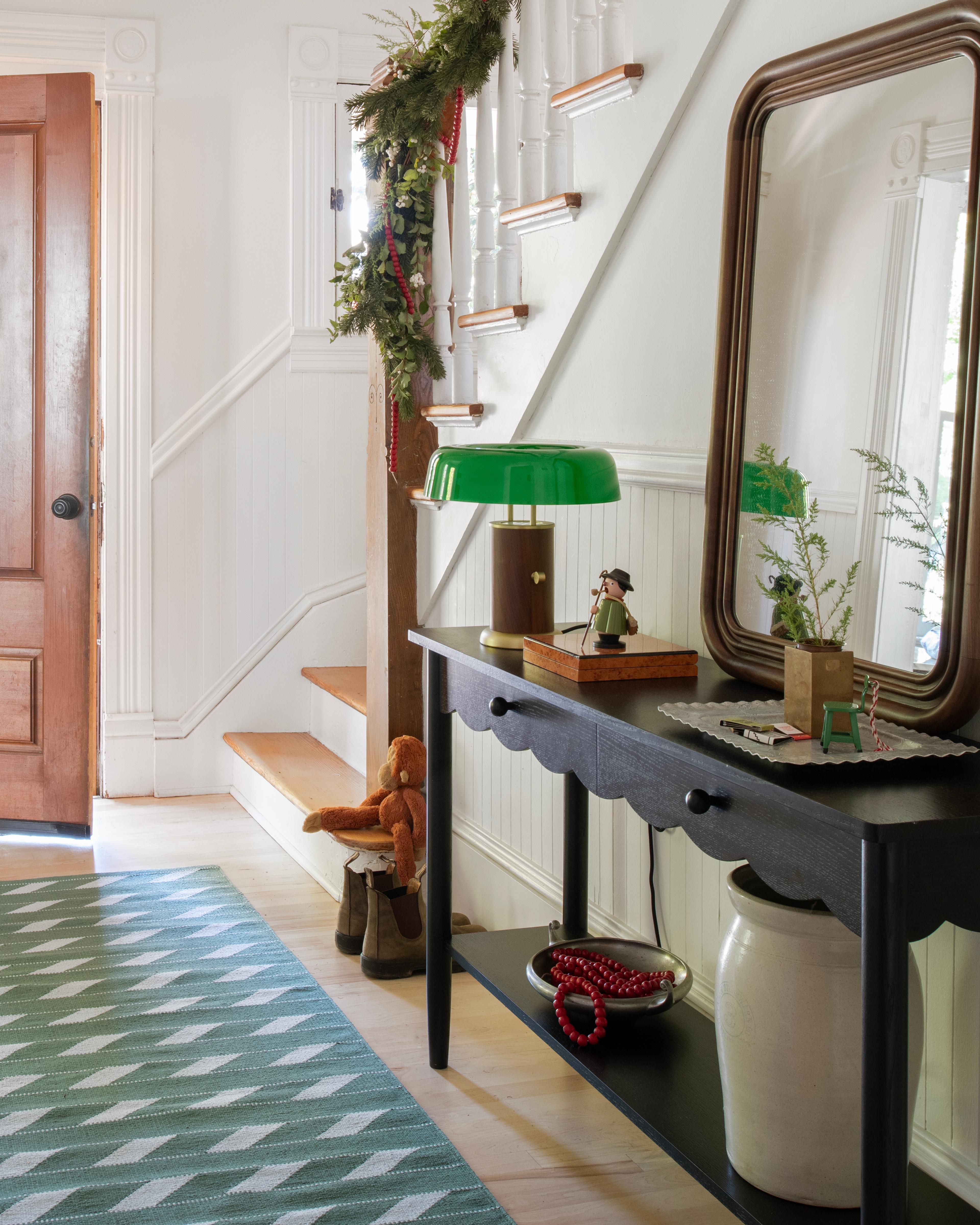 Holiday entryway. 