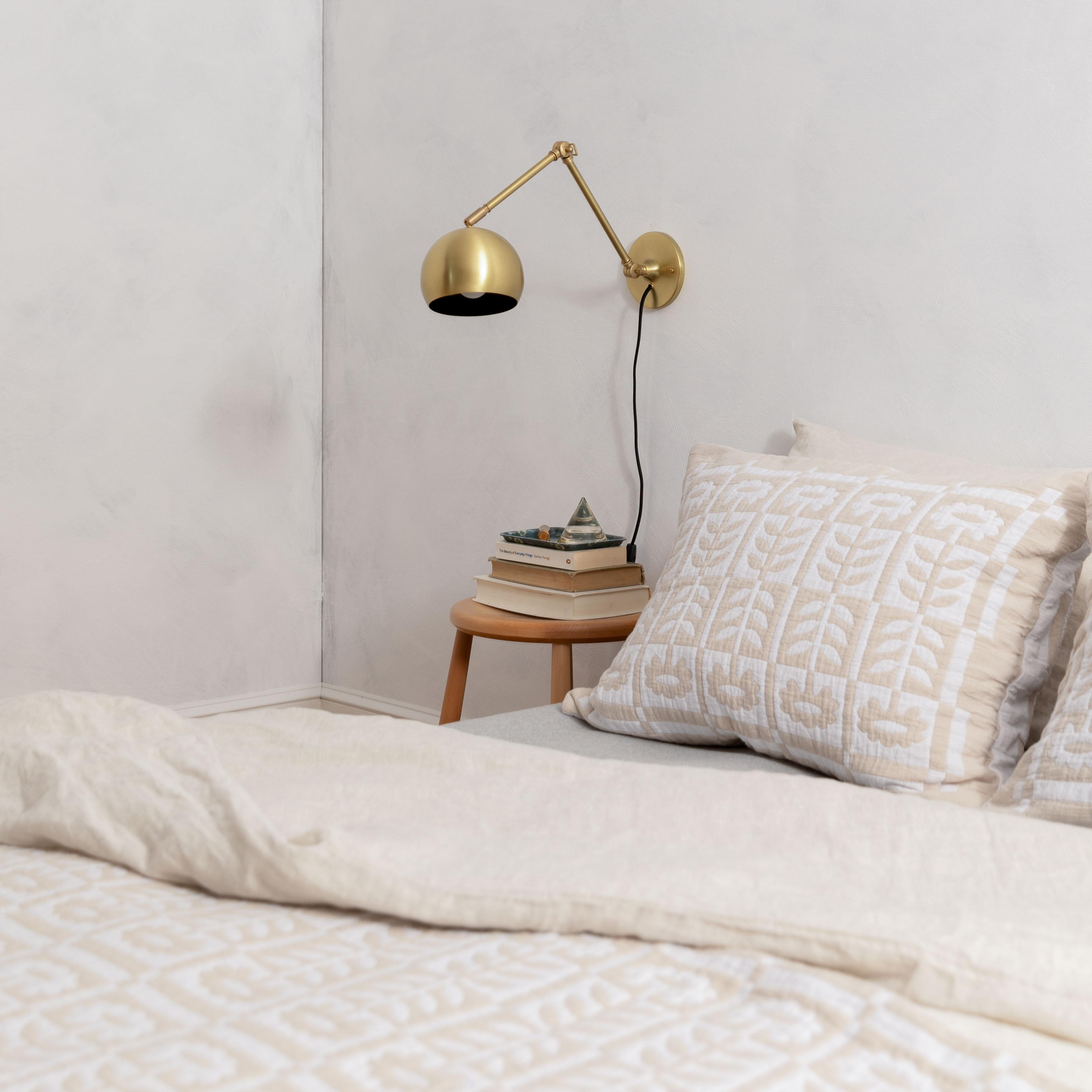 Modern and minimal bedroom.