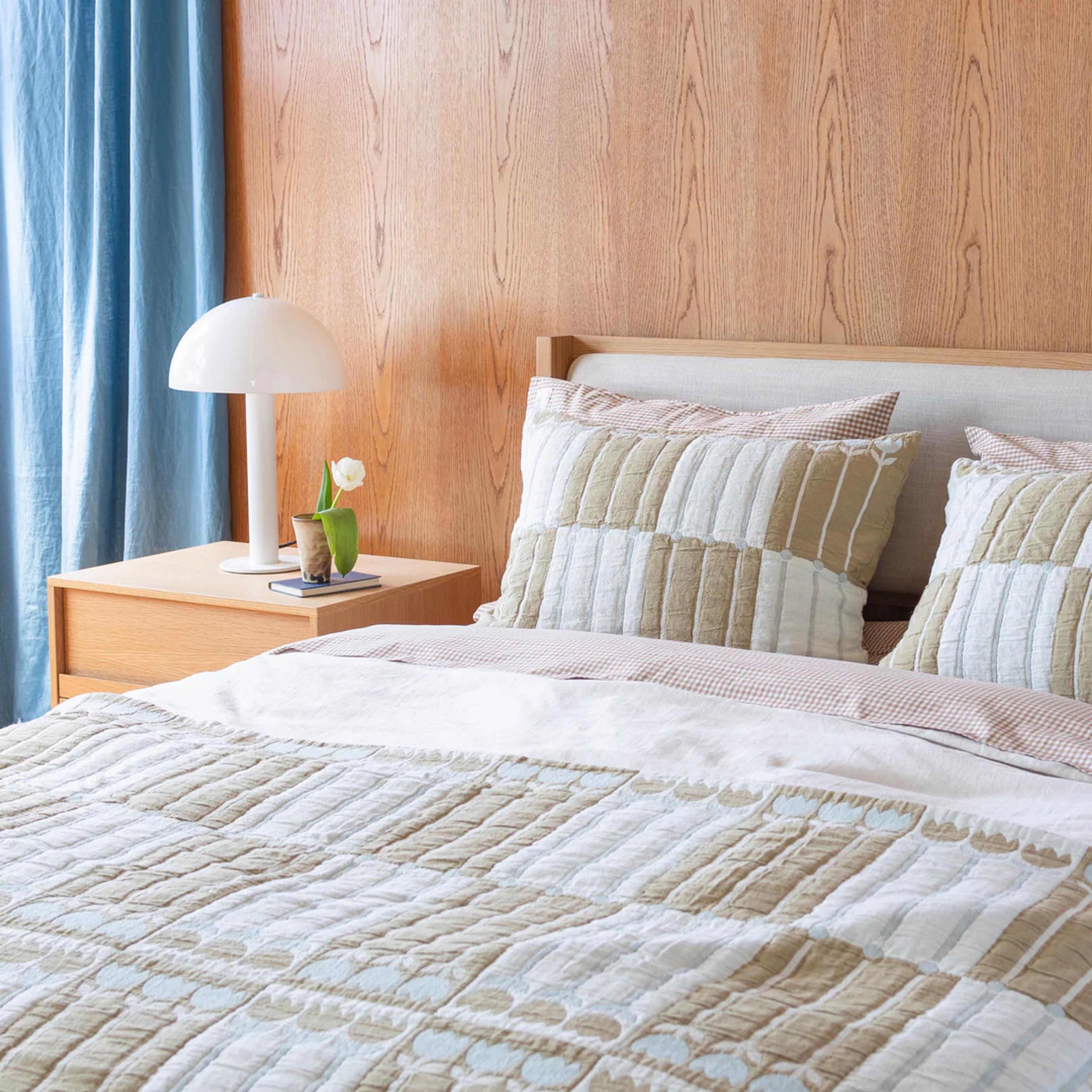 Floral bedroom. 