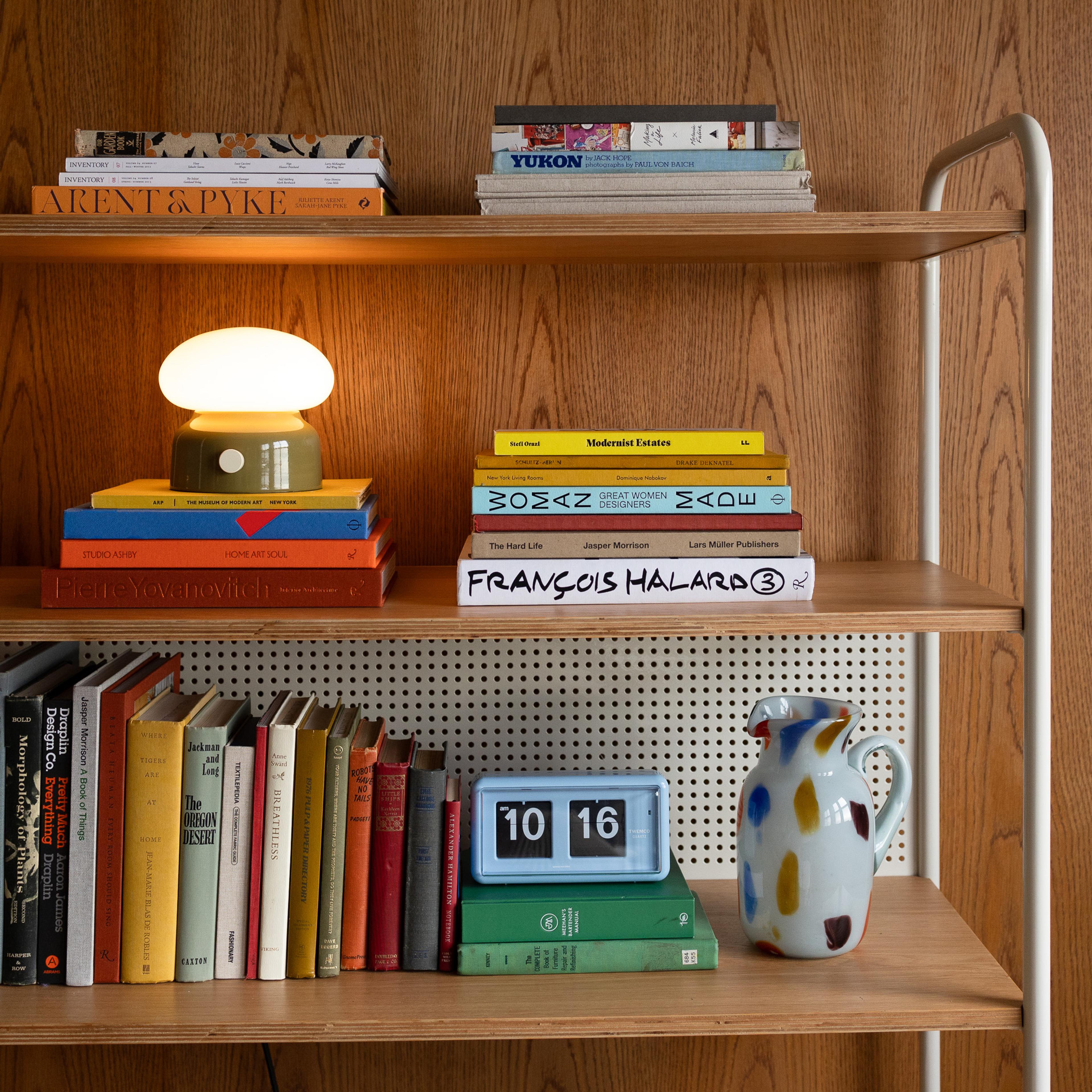 Organized shelf. 