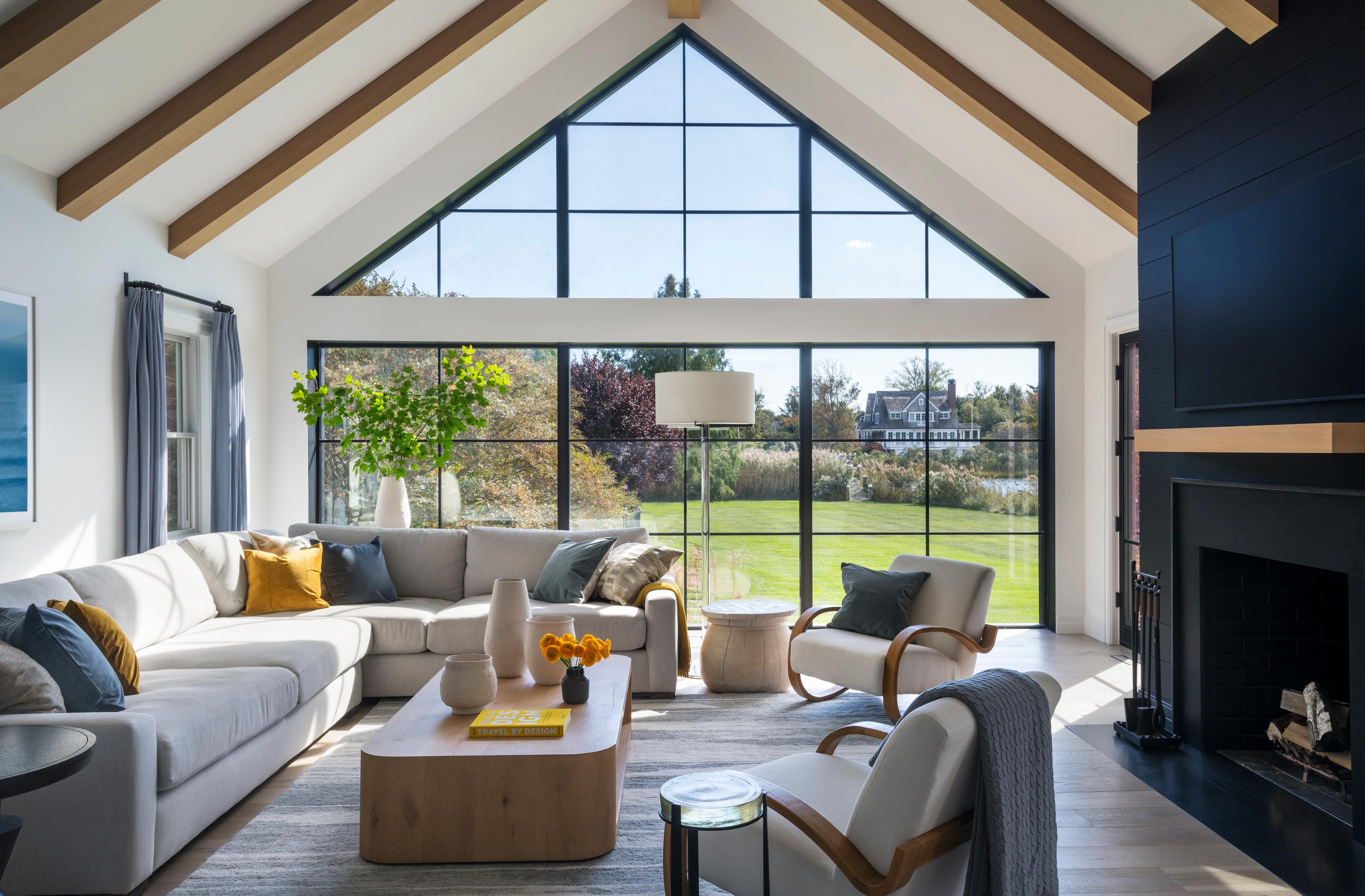 Light-filled living room. 