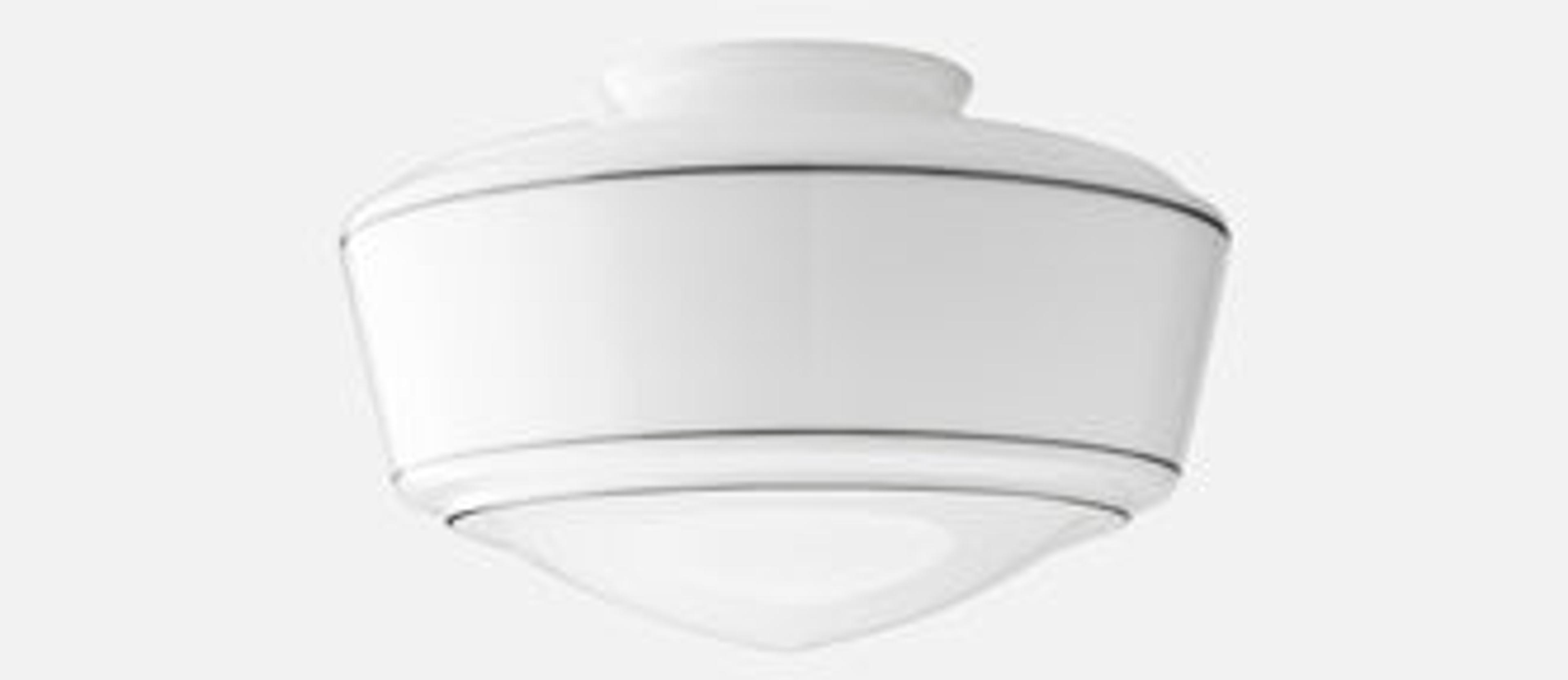 Swatch for 14" Traditional Schoolhouse Shade - Black Stripe