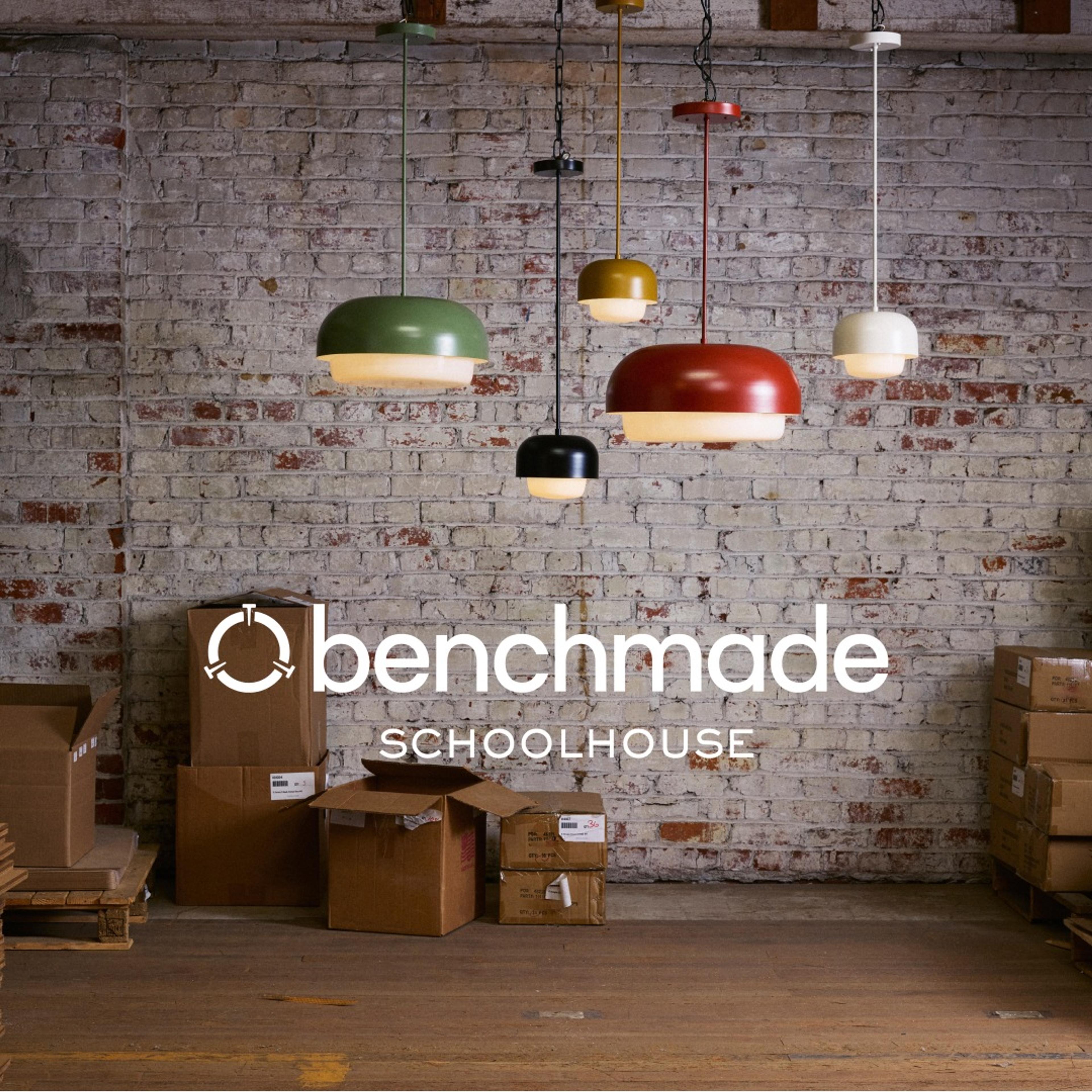 Ray pendants hanging in factory