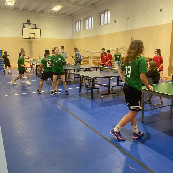 Zawody z tenisa stołowego 🏓🏓🏓 Nasza drużyna chłopców zdobyła drugie miejsce, a dziewcząt trzecie  (zdjęcie 2)