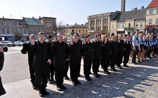 Zaprzysiężenie klasy I Liceum Ogólnokształcącego o profilu policyjnym  Dnia 31 marca 2014 roku na Du