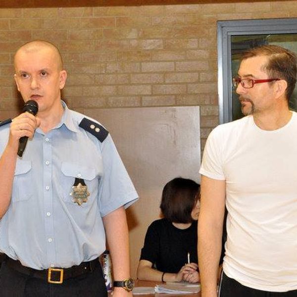 Policyjny Test Sprawności  W Hali Widowiskowo-Sportowej w Świeciu czwartego kwietnia odbył się test  (zdjęcie 7)