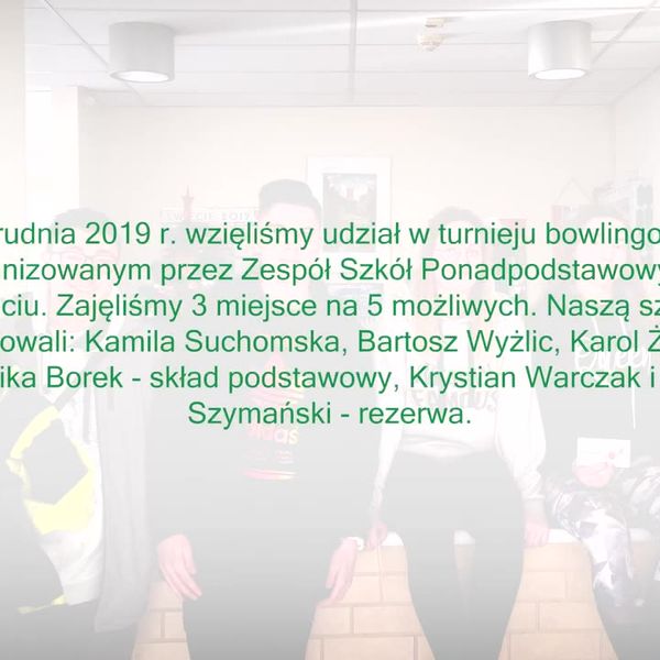 Klatka z filmu 4 — Zespół Szkół Menedżerskich w Świeciu - Grudzień 2019Zespół S