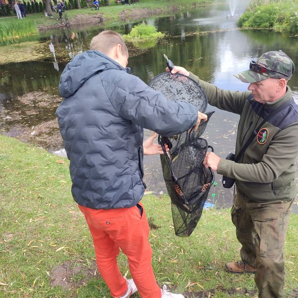 W dniu dzisiejszym nasi uczniowie wzięli udział w zawodach wędkarskich 🐟 🐟 🐟 zajmując IV miejsce  (zdjęcie 2)