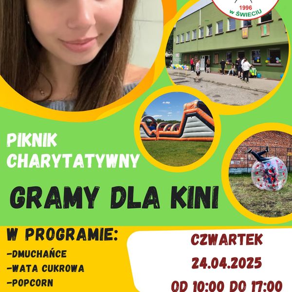 Dziś jeszcze każdy odpoczywa, ale już w ten czwartek, organizujemy Piknik dla naszej Kini!