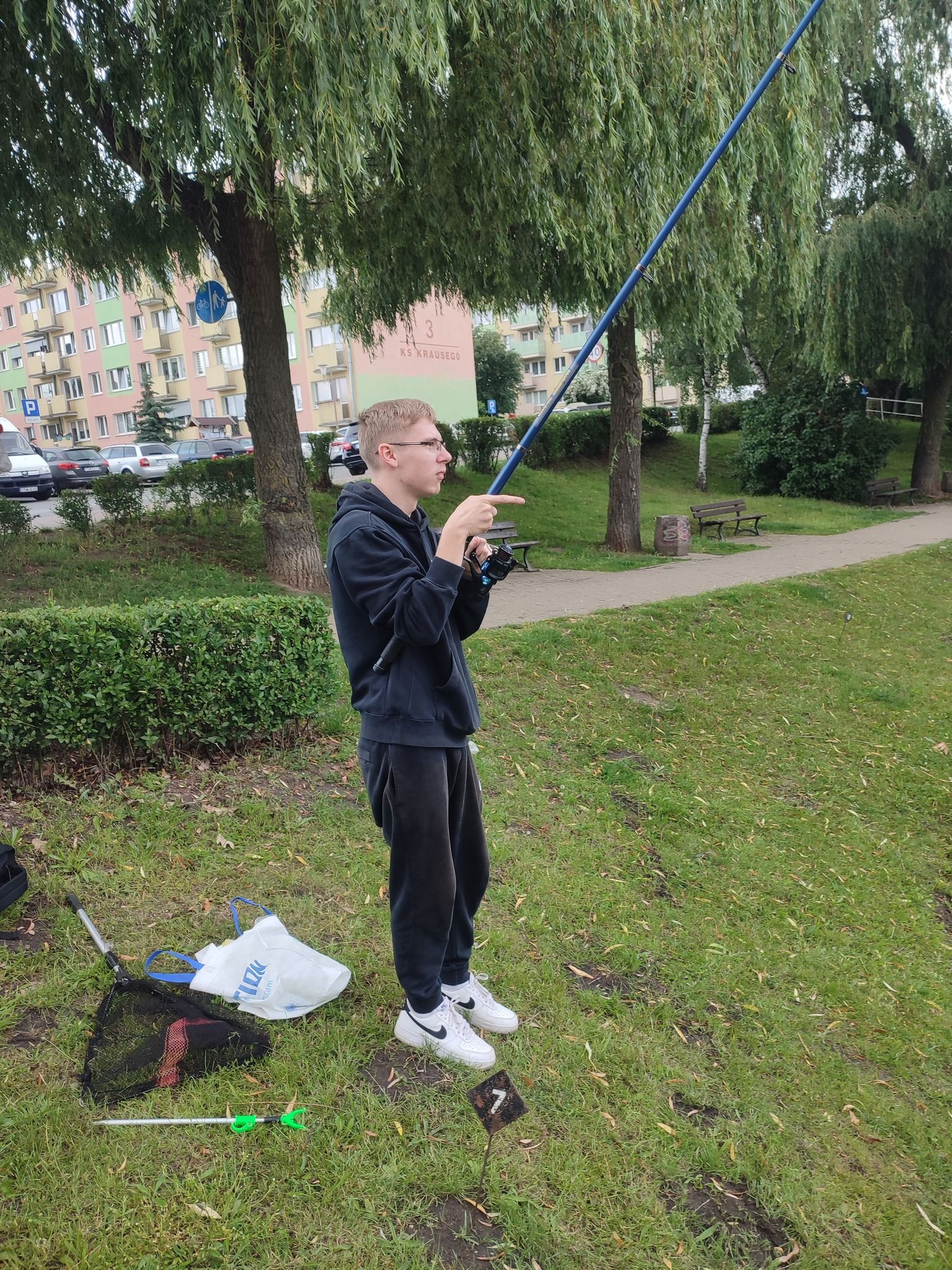 W dniu dzisiejszym nasi uczniowie wzięli udział w zawodach wędkarskich 🐟 🐟 🐟 zajmując IV miejsce  (zdjęcie 3)