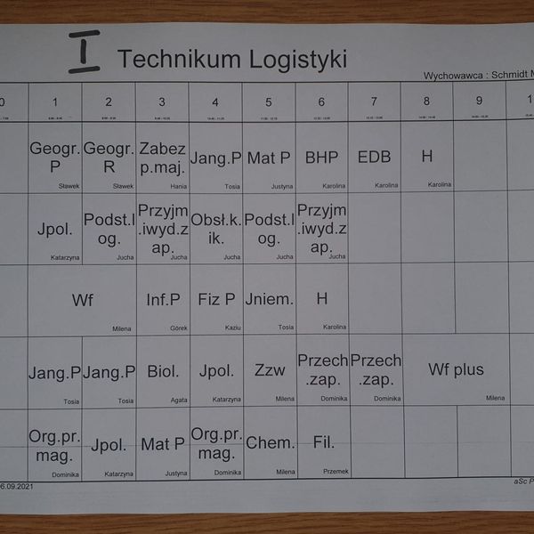 Plan zajęć (AKTUALIZACJA 07.09.2021) (zdjęcie 7)