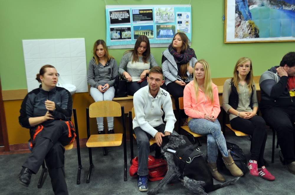 Wolontariusze ze Schroniska dla Zwierząt w ZSM