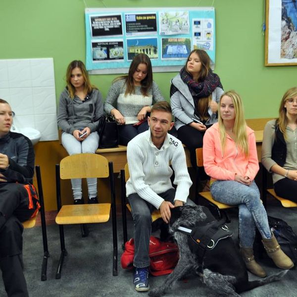 Wolontariusze ze Schroniska dla Zwierząt w ZSM